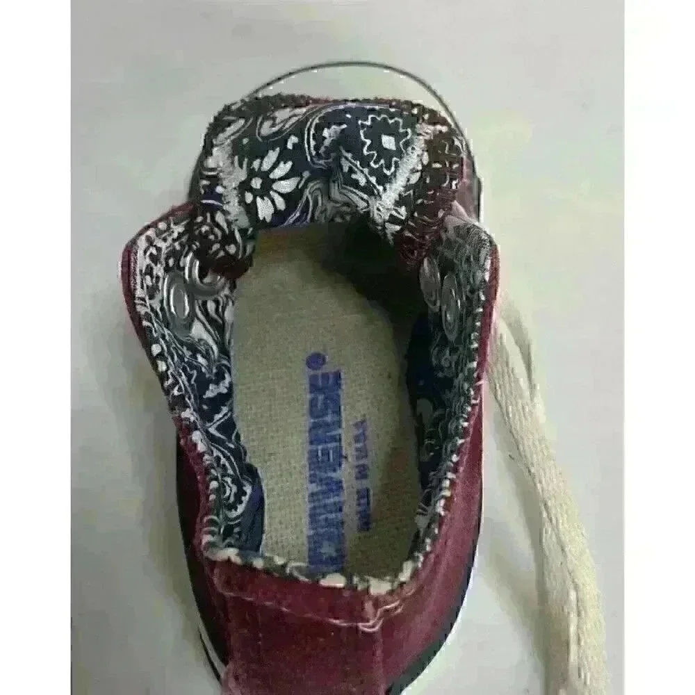 Converse‎ Infant Shoes Size 4 Maroon Red Tie Lace Up All Star Baby Toddler Cute!